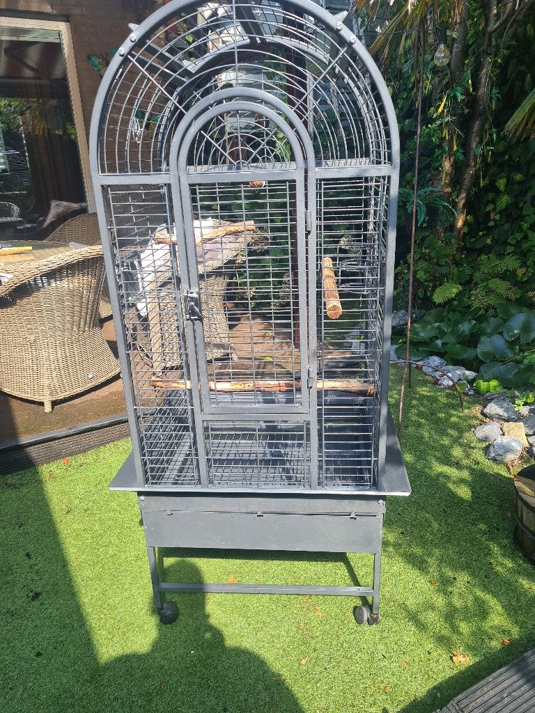 papegaaienkooi, Ophalen, Gebruikt, Metaal, Vogelkooi