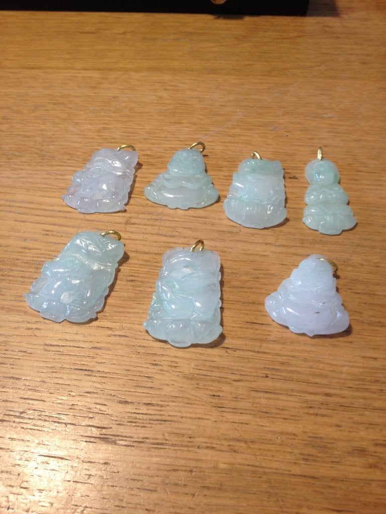 6 hangers van jade edelsteen, Sieraden, Tassen en Uiterlijk, Edelstenen, Verzenden, Nieuw