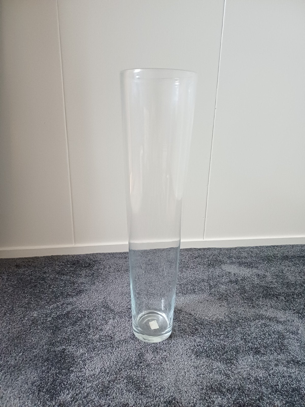 Hoge glazen vaas - 70 cm hoog, 18 cm diep, Ophalen, Transparant, 70 cm, Glas