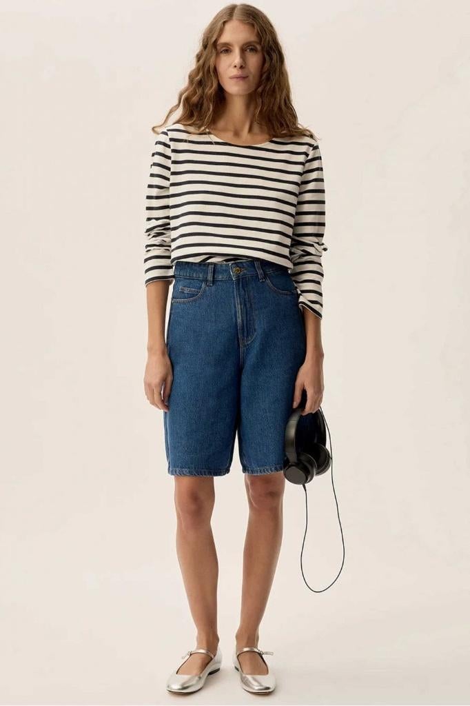 Des petits hauts longsleeve xs/34, Kleding | Dames, Des petits hauts, Wit, Ophalen of Verzenden, Zo goed als nieuw