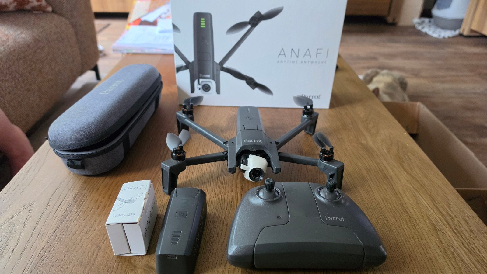 Parrot Anafi Drone met 4K HDR Camera en Gimbal, 250 tot 900 gram, Cameradrone, Zo goed als nieuw, 1 tot 5 kilometer