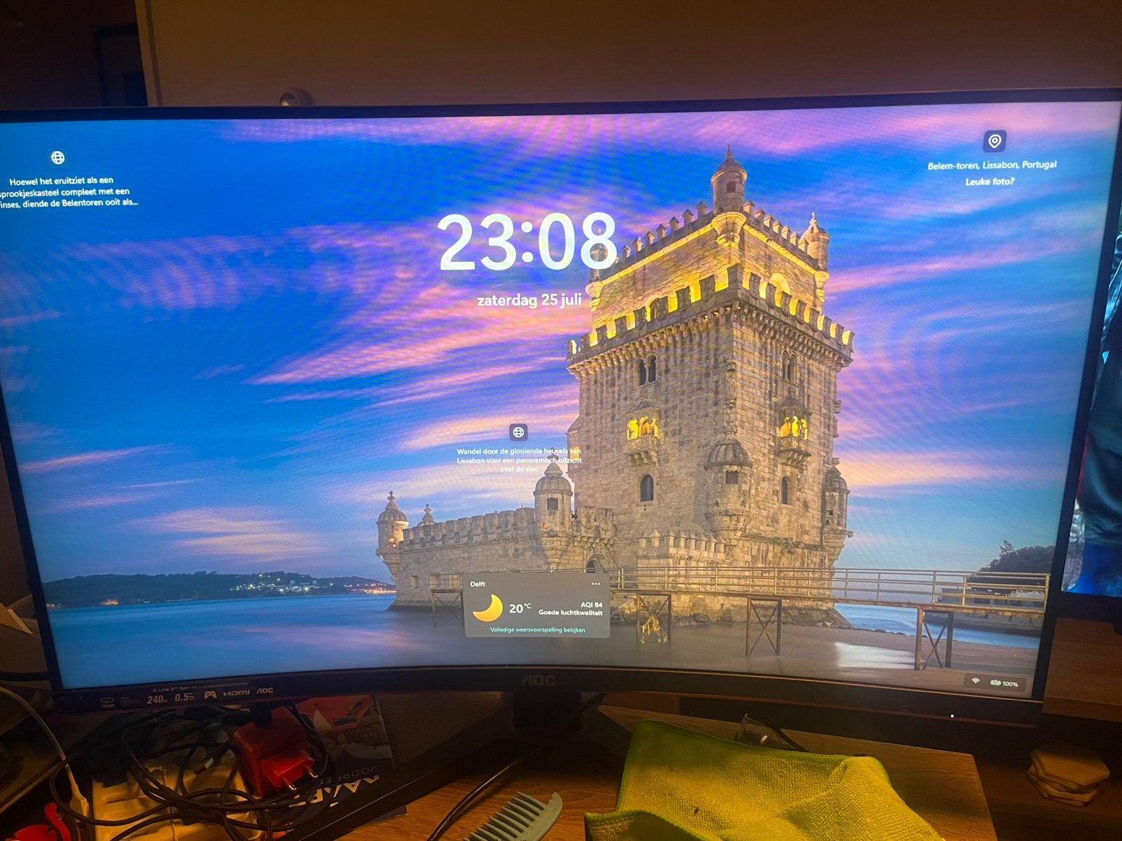 AOC C32G2ZE Full HD Curved Gaming Monitor 240Hz 32 inch, Computers en Software, Monitoren, Curved, Full HD, Zo goed als nieuw