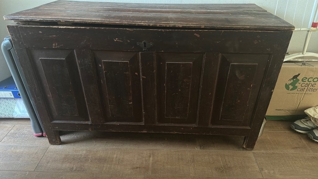 Vintage Dekenkist, Ophalen, 50 – 75, Gebruikt, 50 tot 100 cm