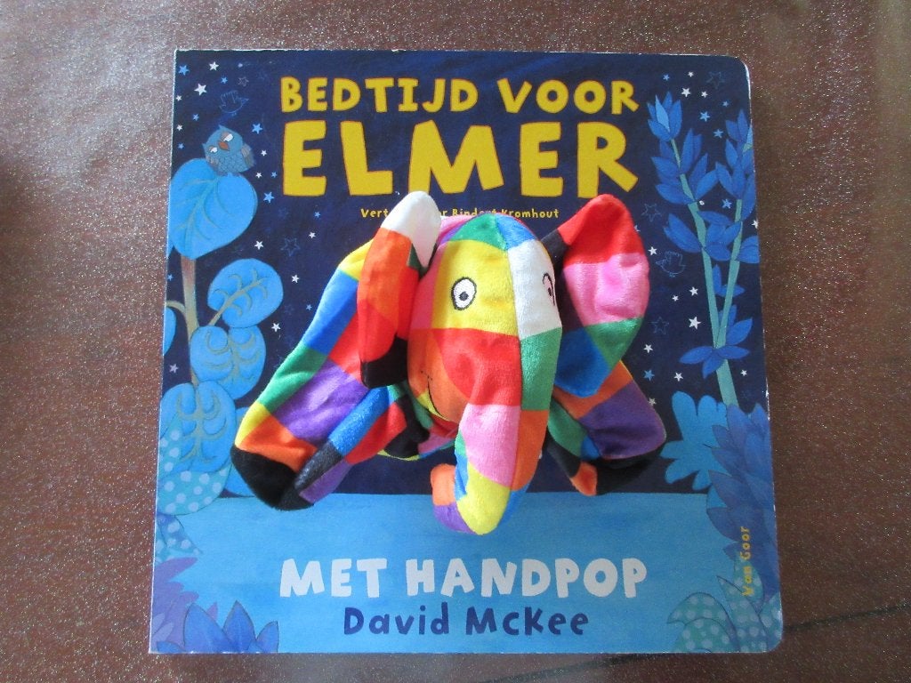 Bedtijd voor Elmer met handpop, Boeken, Ophalen of Verzenden, Gelezen