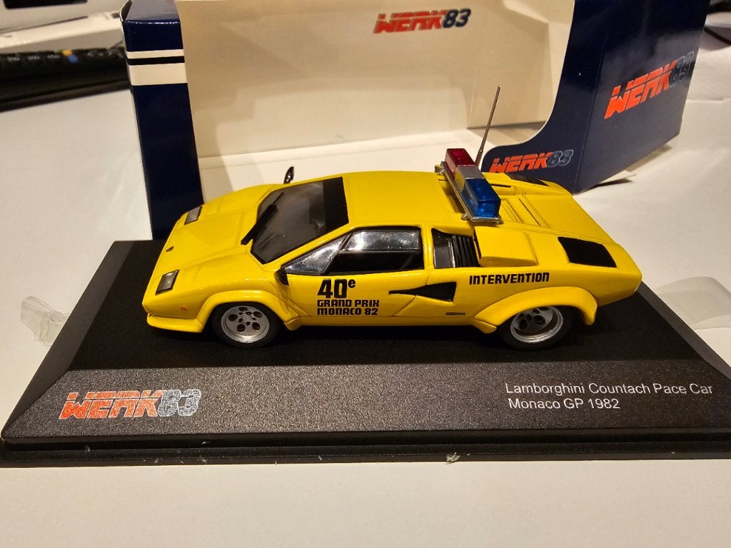 Lamborghini Countach pace car monaco gp 1982, Hobby en Vrije tijd, Ophalen of Verzenden, Nieuw, Auto, Overige merken