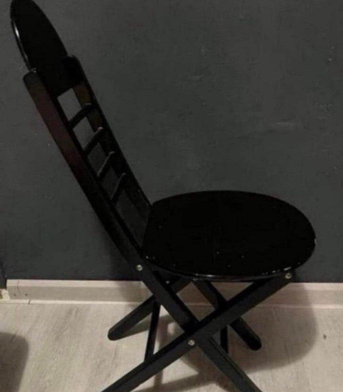 Zeldzame vintage Italiaanse Design stoel, Ophalen, Zwart, Zo goed als nieuw, Eén