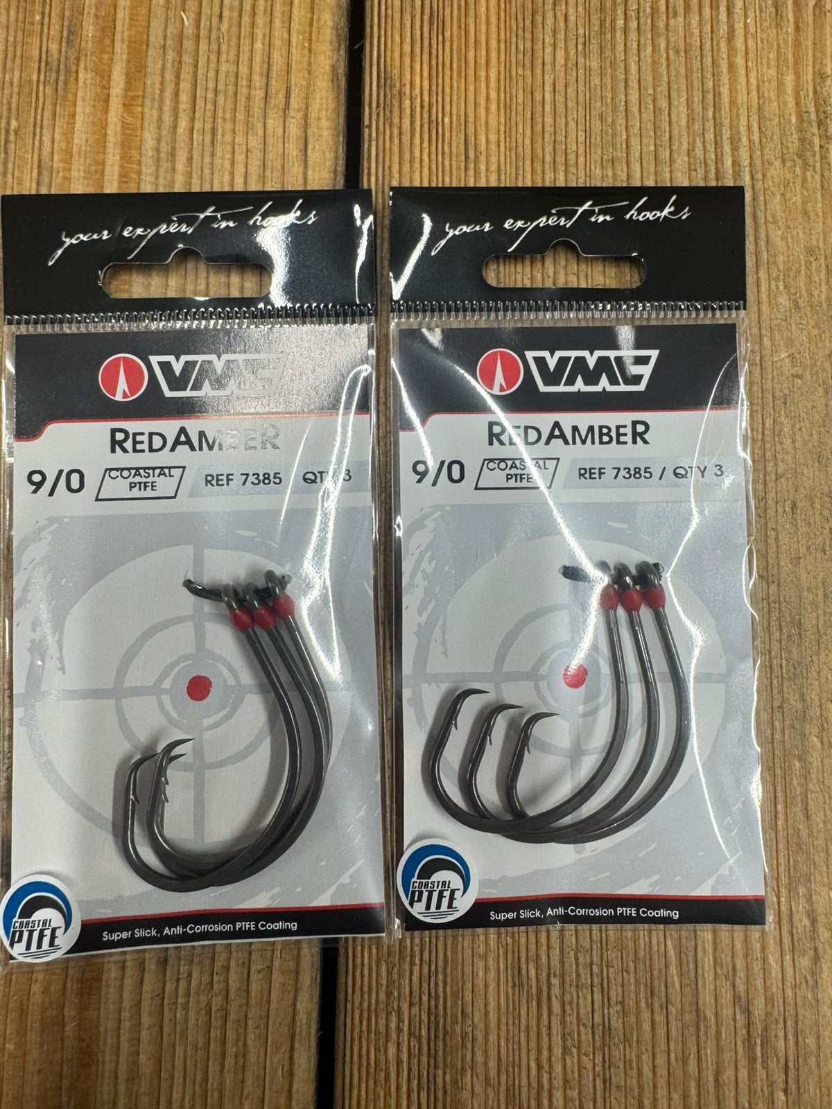 verpakkingen vmc red amber circle hooks 9/0 3 stuks per ver, Watersport en Boten, Ophalen of Verzenden, Nieuw, Haak
