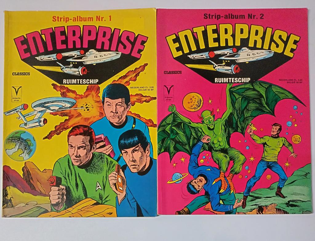 2 stripboeken Ruimteschip Enterprise (1978 Vrijbuiter), Boeken, Stripboeken, Meerdere stripboeken, Ophalen of Verzenden, Gelezen