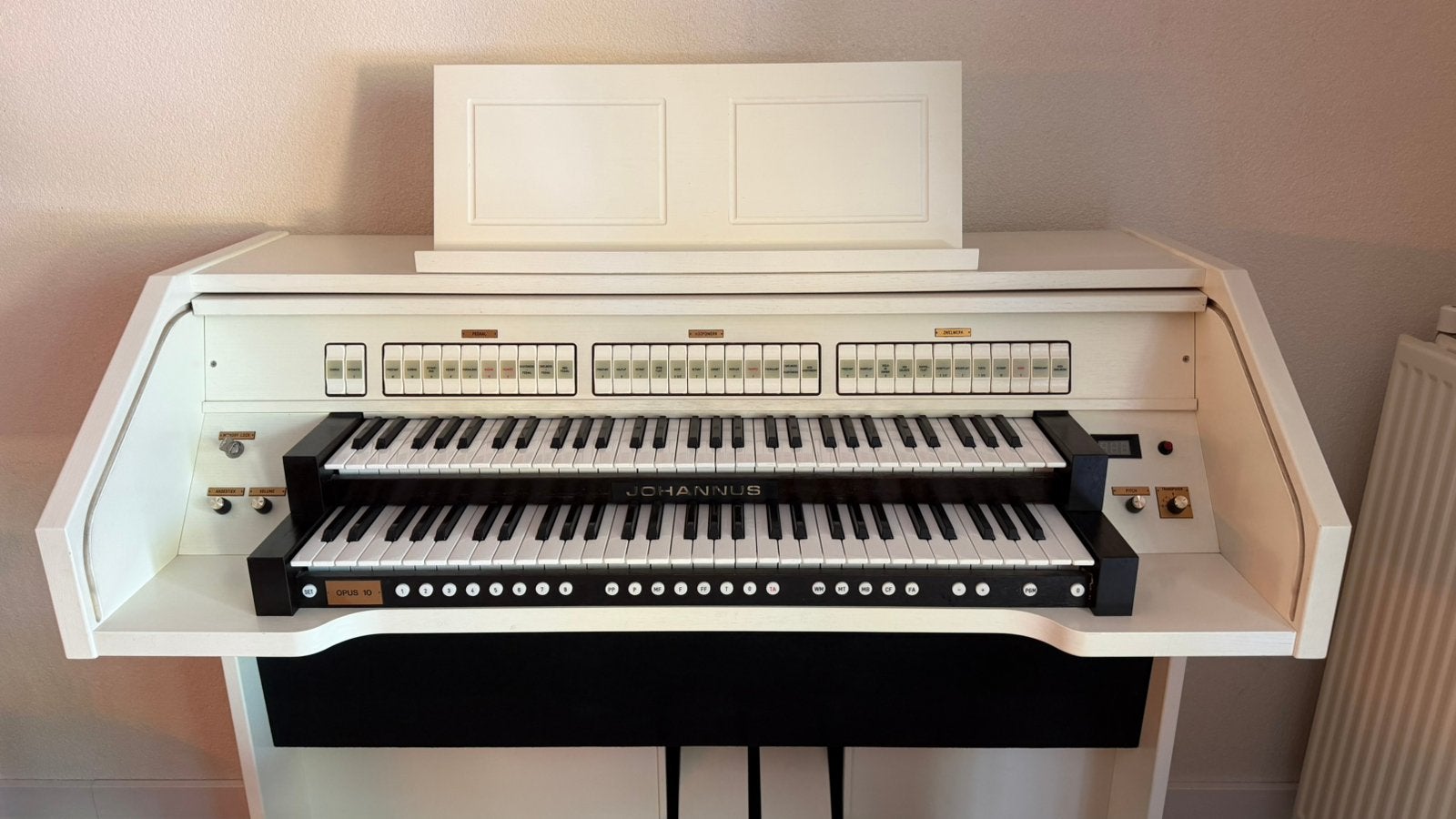 Johannes opus 10 wit 30-Tonig, Gebruikt, Orgel, Ophalen, 2 klavieren