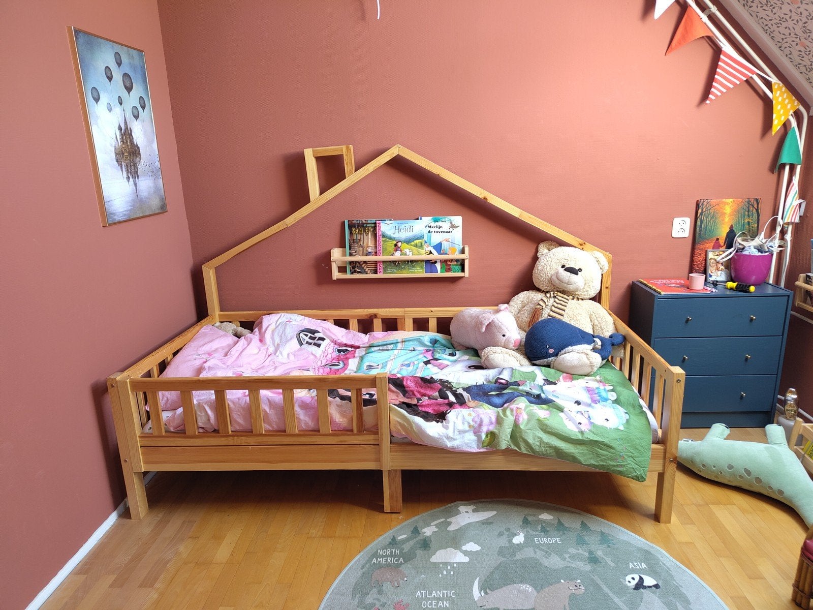 Eenpersoonsbed voor een kind, Ophalen, 85 tot 100 cm, Gebruikt, Lattenbodem