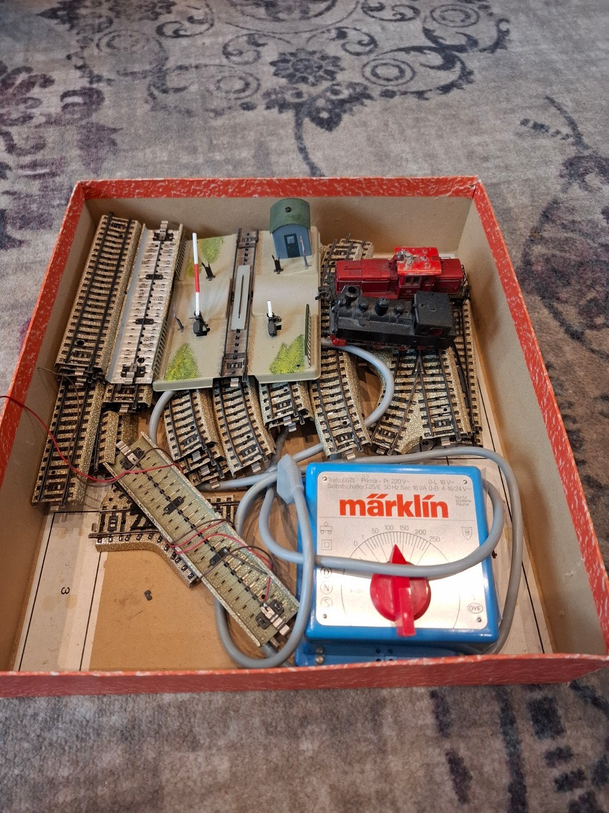 Märklin Treinset met Locomotief, Rails en Transformator, Wisselstroom, Ophalen of Verzenden, Analoog, Märklin