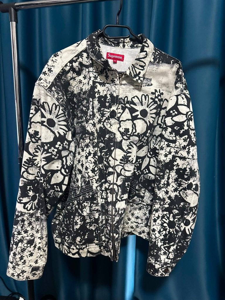 Supreme Denim Jacket, Zwart, Maat 56/58 (XL), Ophalen of Verzenden, Zo goed als nieuw