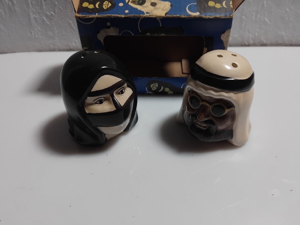 Vintage Zout- en Peperstel Arabisch Paar, Antiek en Kunst, Ophalen of Verzenden