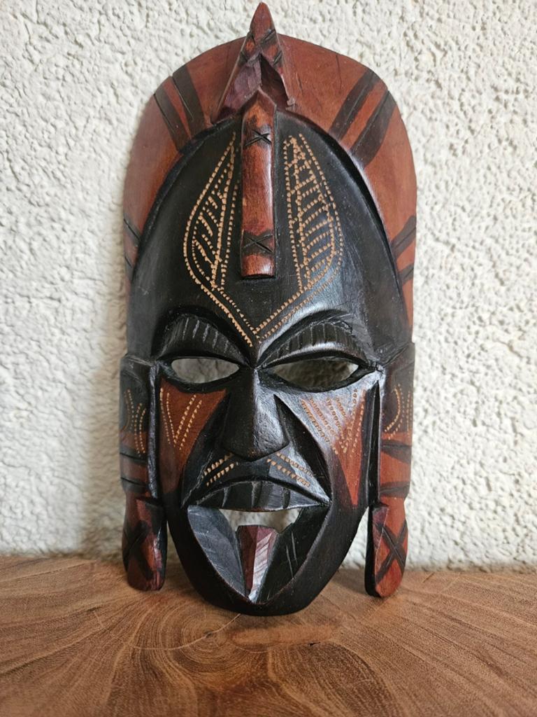 Handgesneden Afrikaans Houten Masker - Decoratief, Ophalen of Verzenden