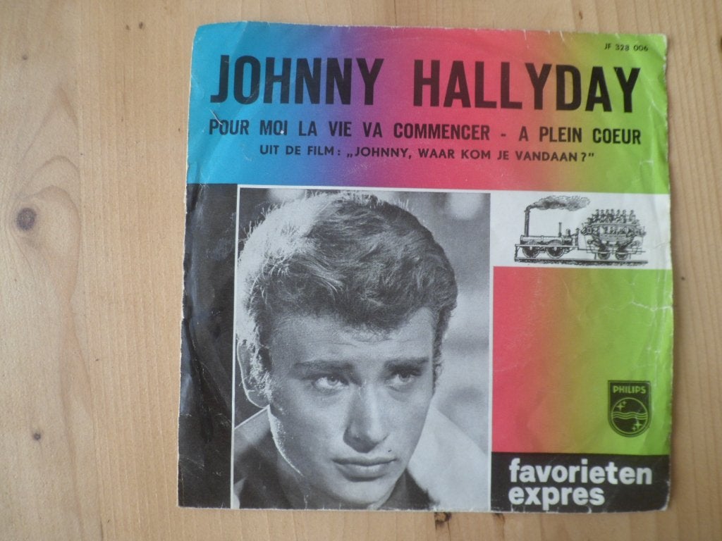 Johnny Hallyday, Ophalen of Verzenden, Gebruikt, 7 inch, Nederlandstalig