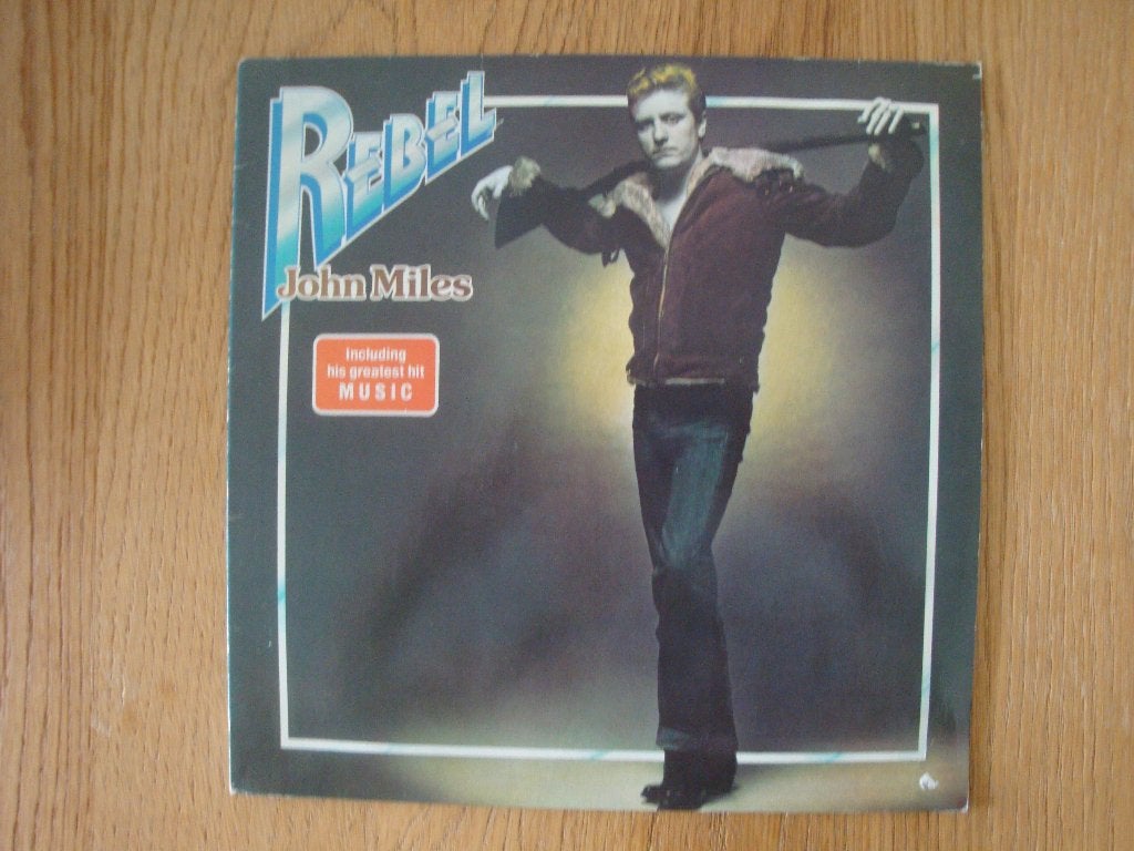 John Miles - Rebel LP (1976) met hit 'Music', LP, Gebruikt, Ophalen of Verzenden, Classic Rock