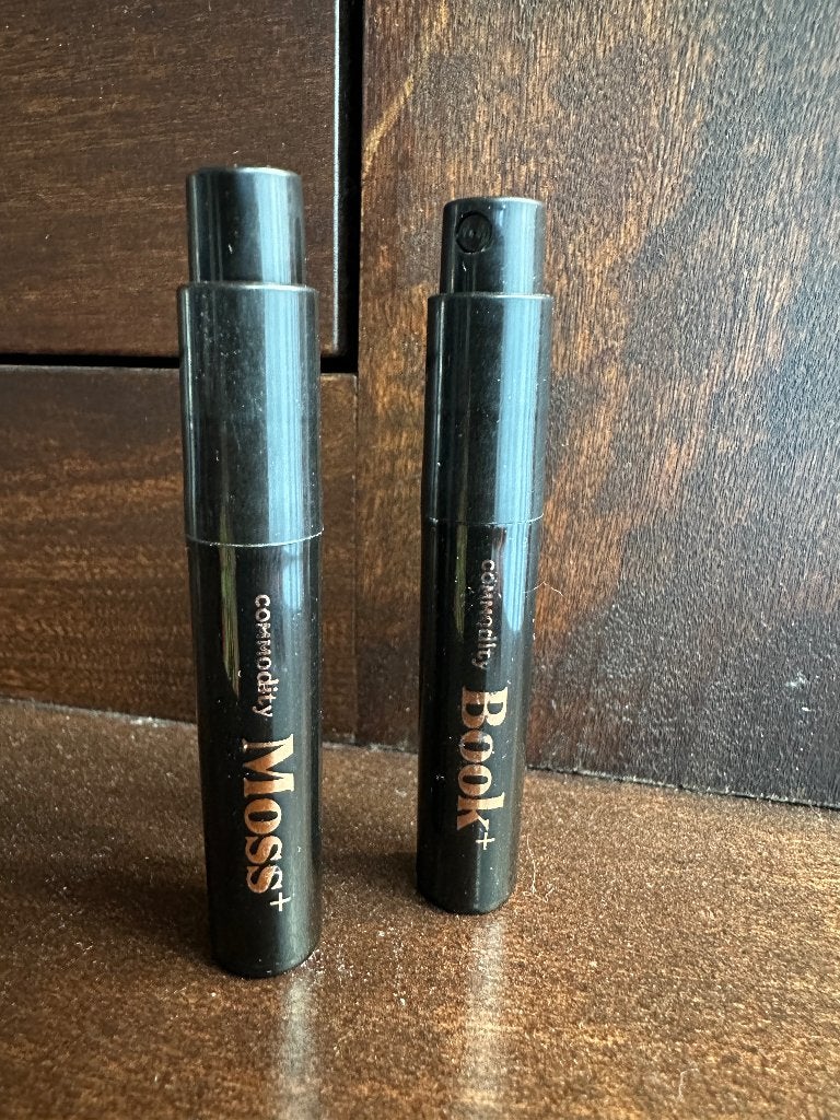 parfum: Commodity Bold proefje tester Book+ en Moss+, Verzenden, Nieuw