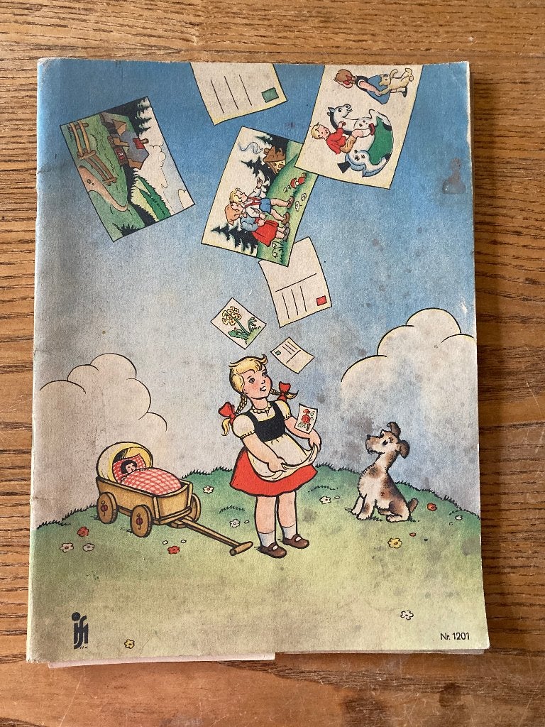 Antiek boekje met kleurkaarten ansichtkaarten kleurboek, Antiek en Kunst, Antiek | Boeken en Bijbels, Ophalen of Verzenden