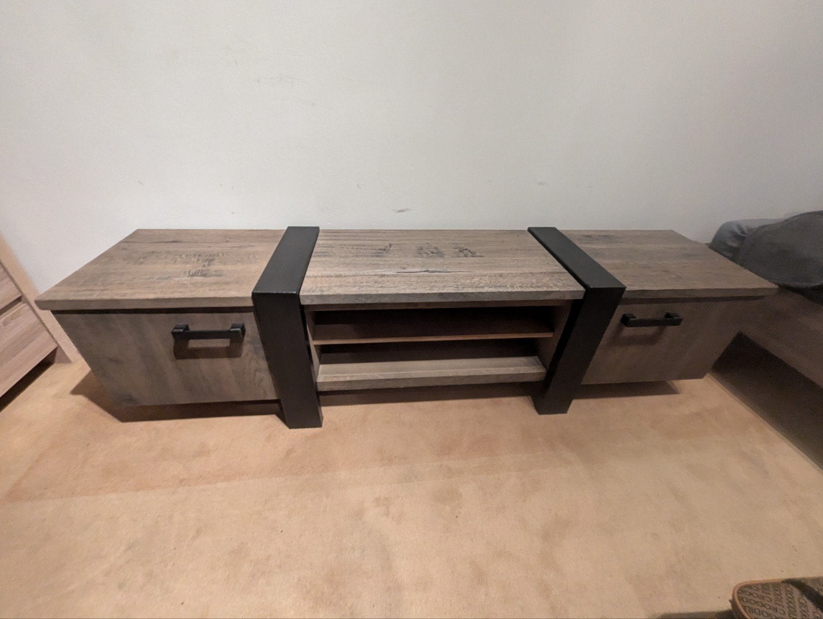 Eiken TV dressoir Costa 162 cm, Ophalen of Verzenden
