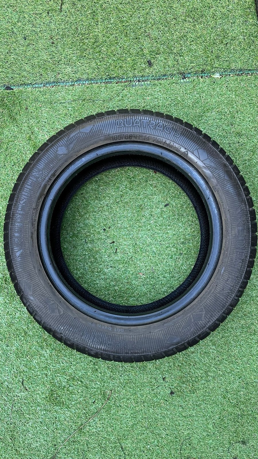Vredestein Qatrac5 All Season 2 st.banden 165/60 R14, Ophalen of Verzenden, Gebruikt