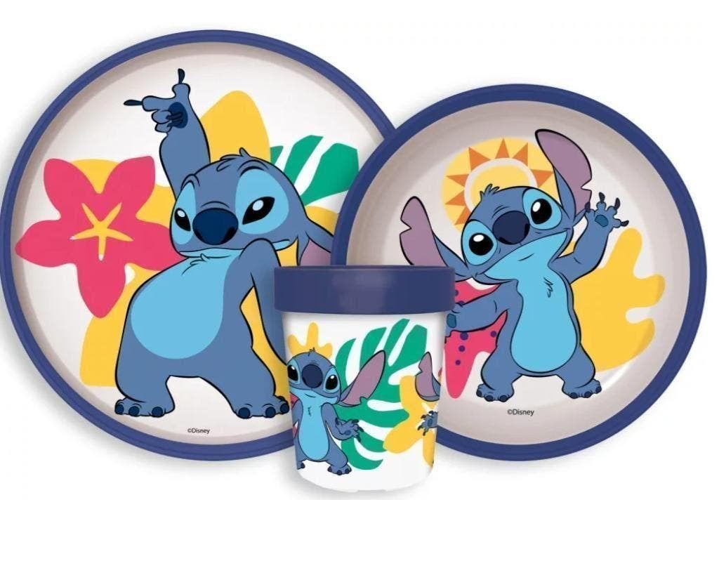 Stitch Kinderservies - Magnetron - Disney Eetset / Dinerset, Ophalen of Verzenden, Nieuw