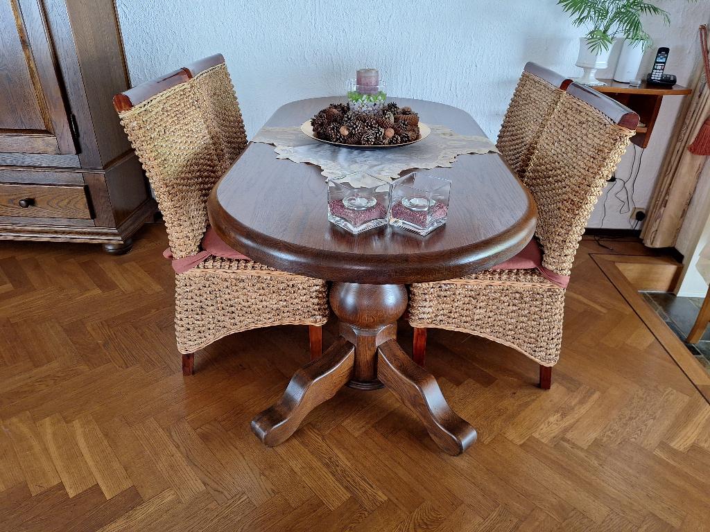 Eetkamerstoelen, Ophalen, Gebruikt, Bruin, Hout