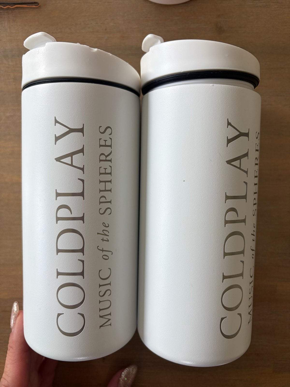 Coldplay music of the spheres thermo bekers €20,- per stuk, Ophalen of Verzenden, Gebruikt