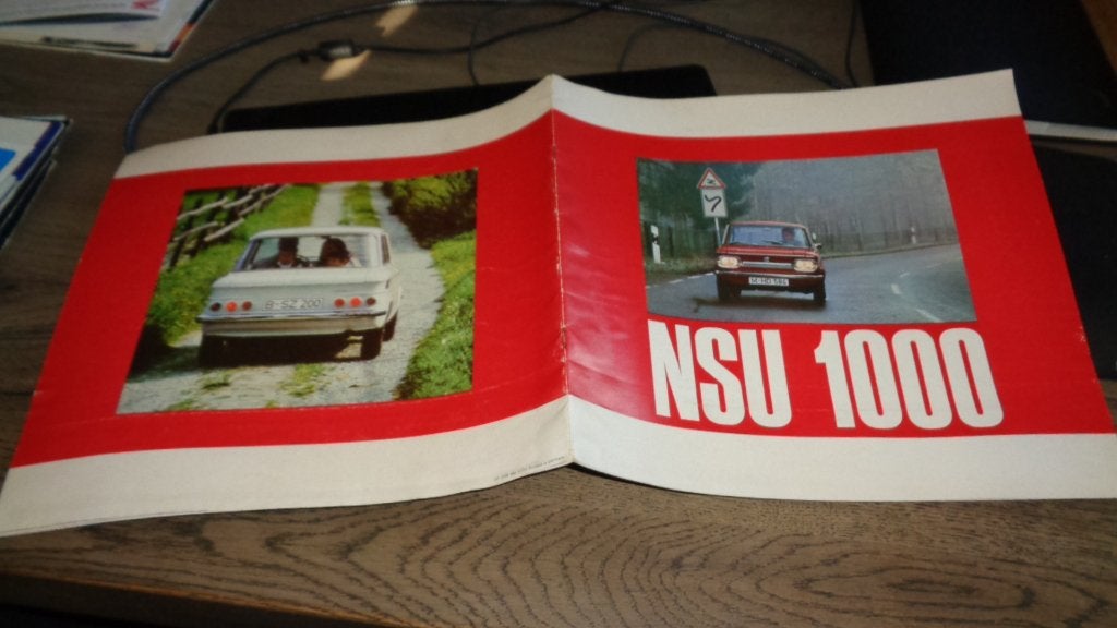 Folder  NSU  1000, Verzenden, Gelezen, Overige merken