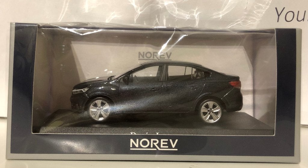 Norev 1:43 Dacia Logan 2021 slate grey nieuw in display, Ophalen of Verzenden, Nieuw, Auto, Norev