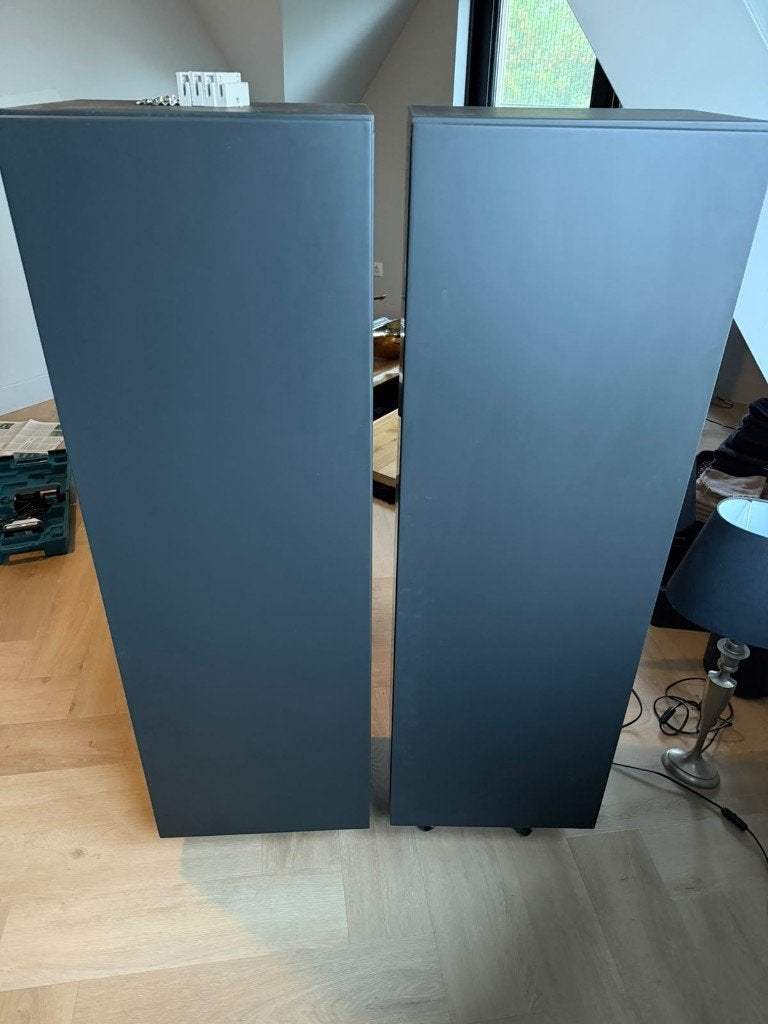 Twee luxe antracietgrijze badkamerkasten, Huis en Inrichting, Ophalen, (Half)hoge kast, Minder dan 50 cm, 100 tot 150 cm