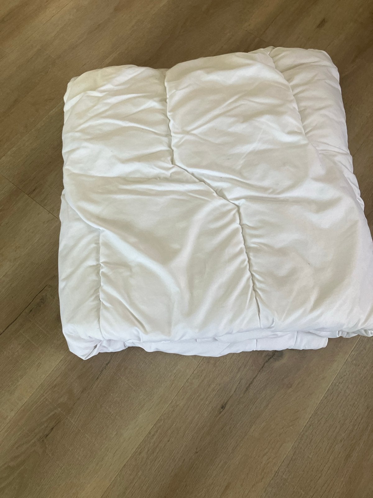 Wit dekbed - Merk onbekend, Huis en Inrichting, Ophalen, Gebruikt, Eenpersoons, Wit