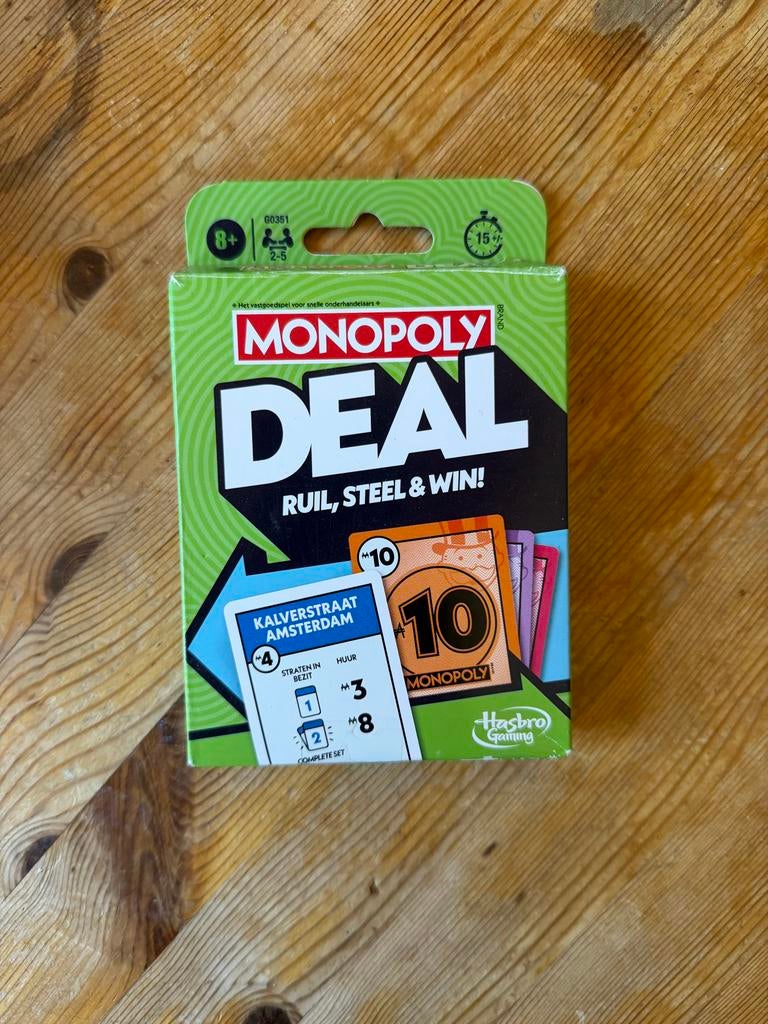 Monopoly Deal Kaartspel - Compleet, Hobby en Vrije tijd, Gezelschapsspellen | Bordspellen, Een of twee spelers, Ophalen of Verzenden