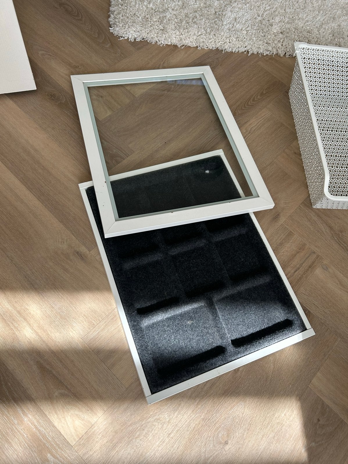 IKEA pax komplement glasplaat, uittrekbare plank 50x58cm, Ophalen, Overige materialen, 50 tot 100 cm, Zo goed als nieuw
