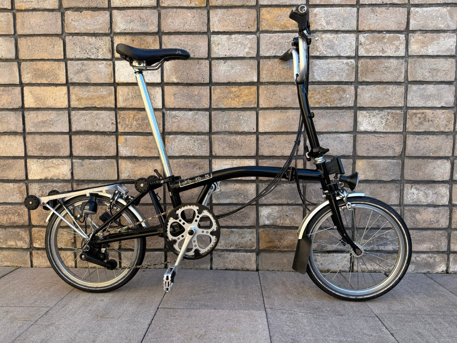 Brompton vouwfiets met 6 versnellingen, Gebruikt, Brompton, 16 tot 18 inch, Versnellingen
