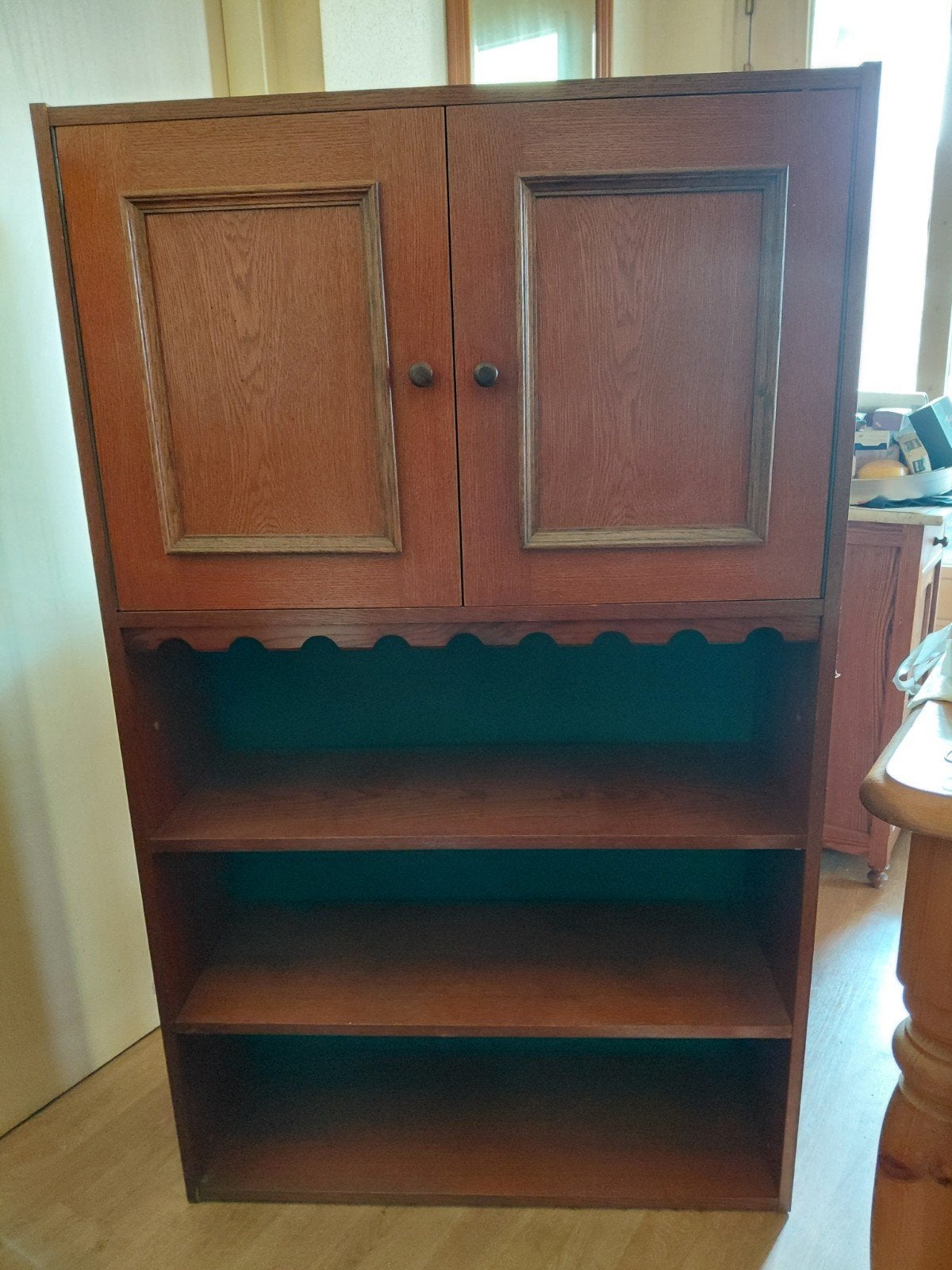 Houten opbergkast, Ophalen, Gebruikt, 120 tot 170 cm