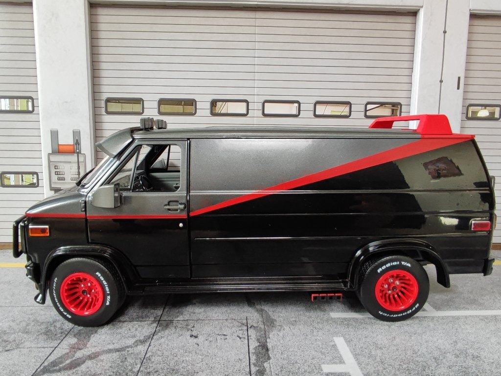 GMC Van A-team Greenlight 1:18, Ophalen of Verzenden, Zo goed als nieuw, Auto, Overige merken