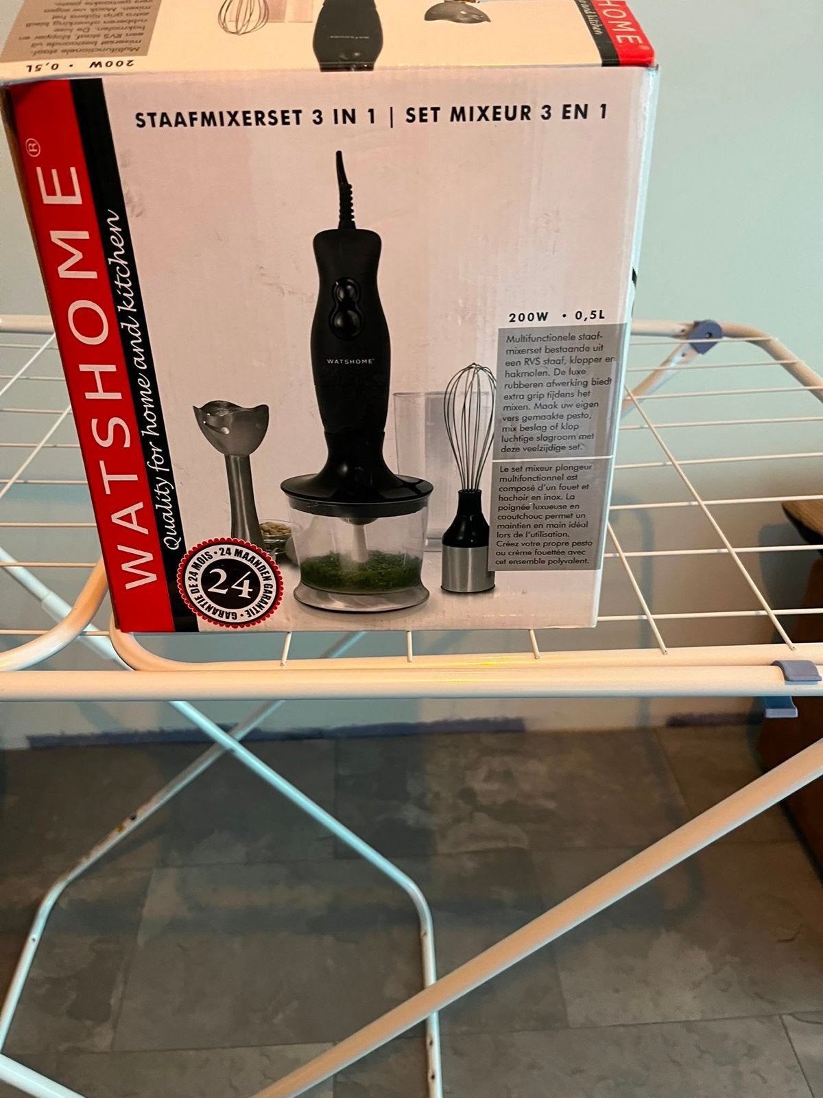 WATSHOME Staafmixerset 3-in-1 - Nieuw in verpakking, Minder dan 1 liter, Ophalen, Nieuw