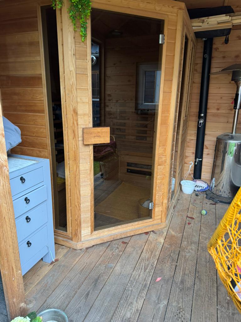 Cedar infrarood souna 600,-, Ophalen of Verzenden, Zo goed als nieuw, Complete sauna
