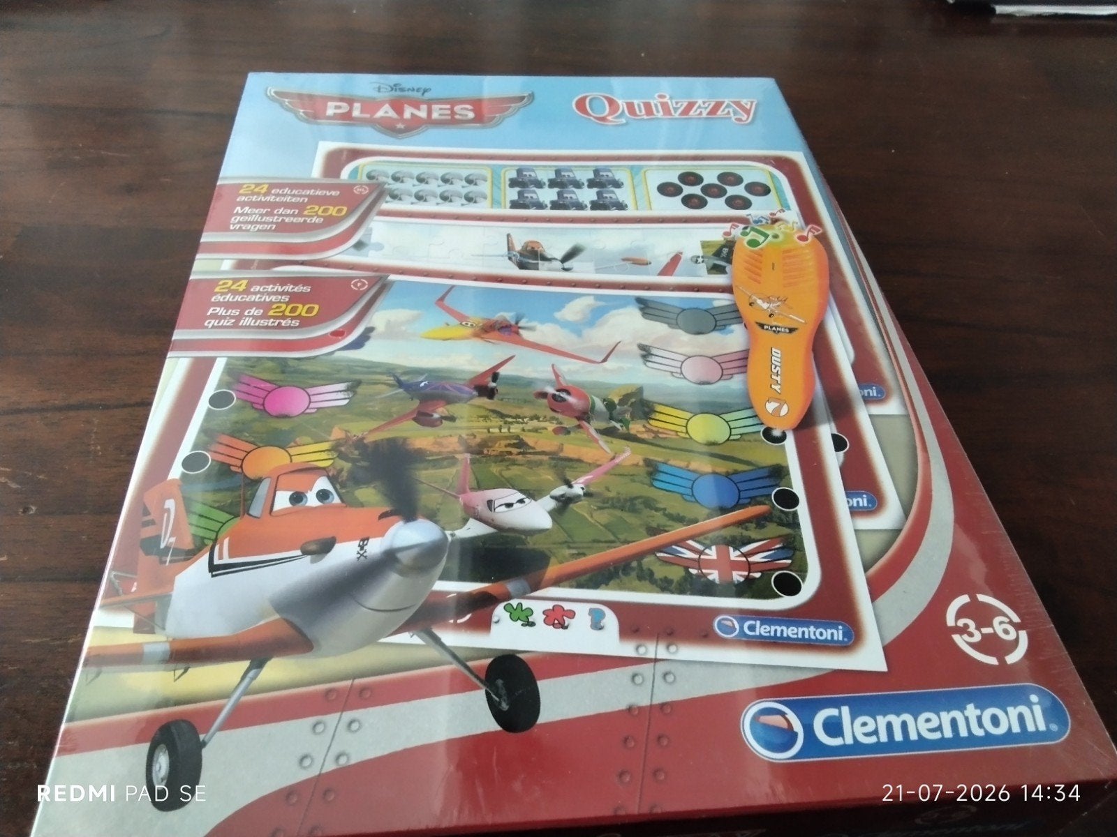 Disney Planes Quizzy Clementoni - Nieuw in Seal, Kinderen en Baby's, Speelgoed | Educatief en Creatief, Ophalen of Verzenden, Nieuw