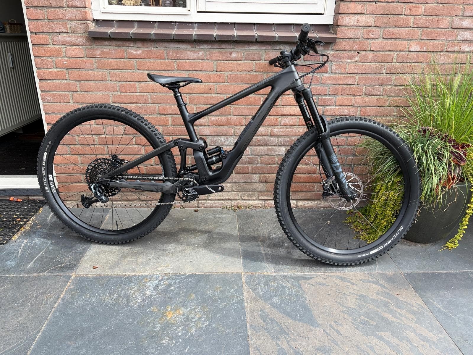 Specialized Enduro 2021 Raw Carbon Size L, Fully, Ophalen, Zo goed als nieuw, Schijfrem