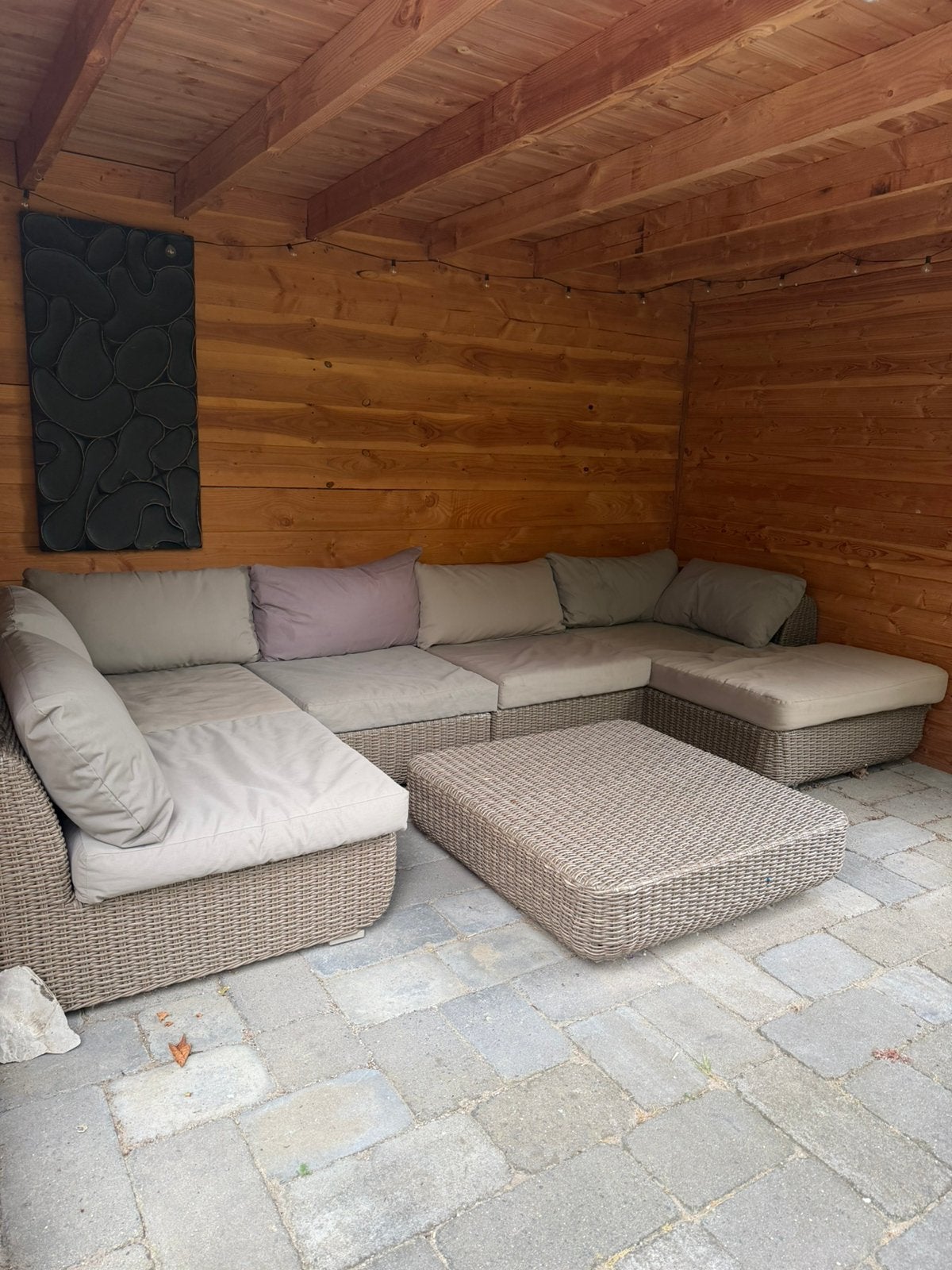 Loungeset, Ophalen, 5 zitplaatsen, Gebruikt, Bank
