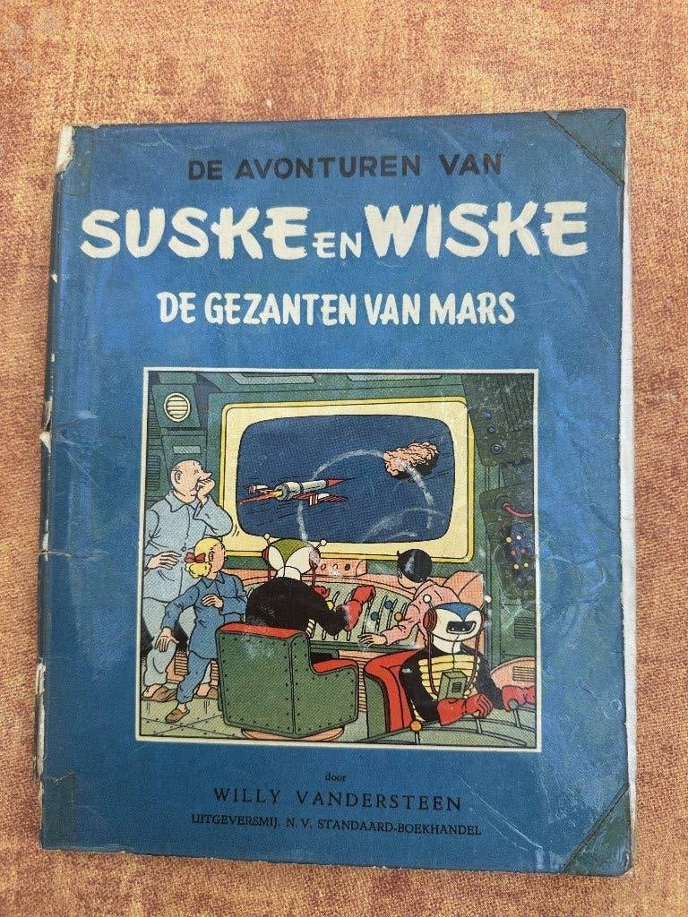 Suske en Wiske - De Gezanten van Mars (blauwe reeks No. 5), Gelezen, Willy Vandersteen, Eén stripboek, Ophalen of Verzenden