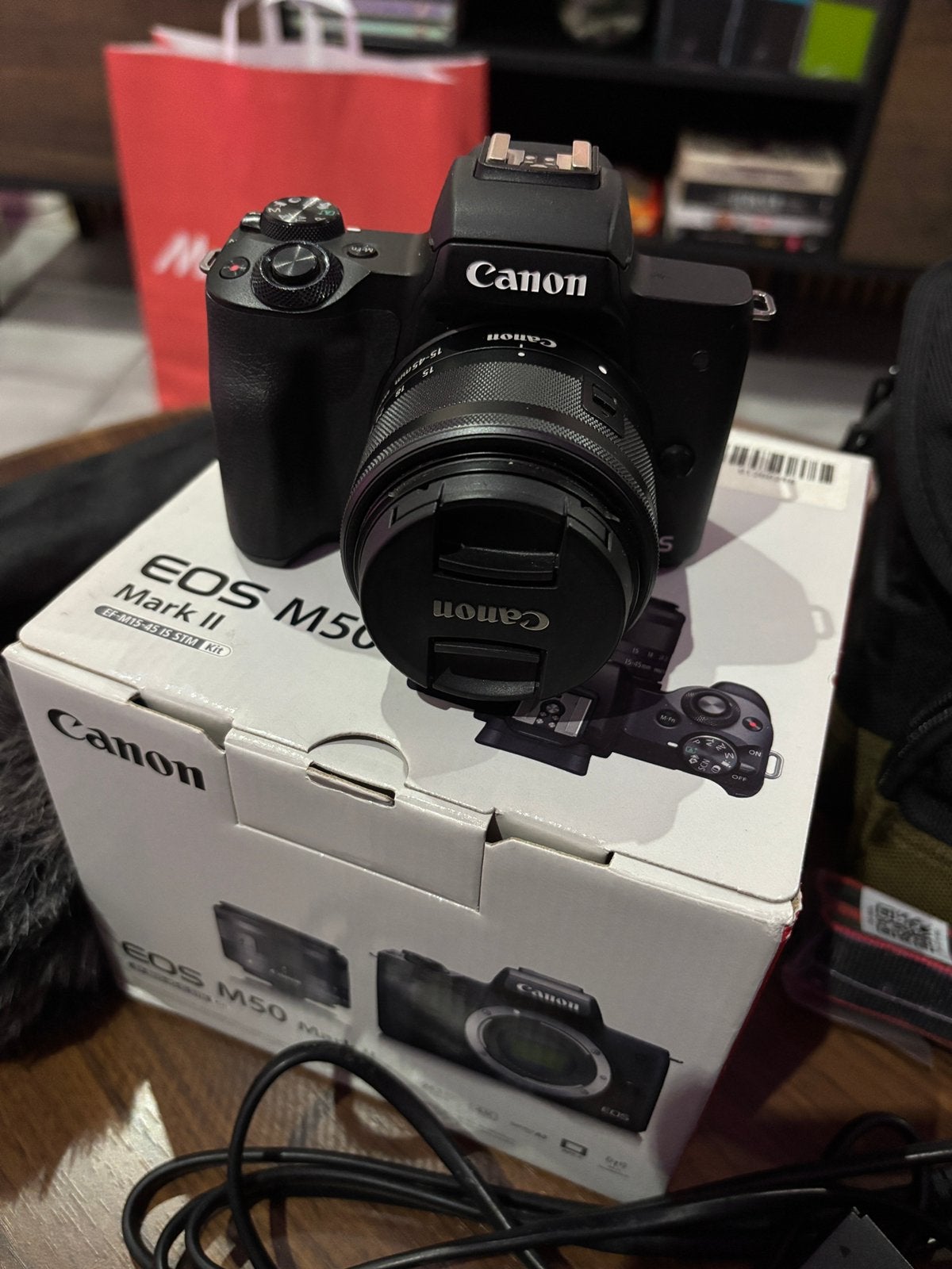 Canon EOS M50 Mark II Vlog/Stream kit. MK2, Ophalen of Verzenden, Zo goed als nieuw