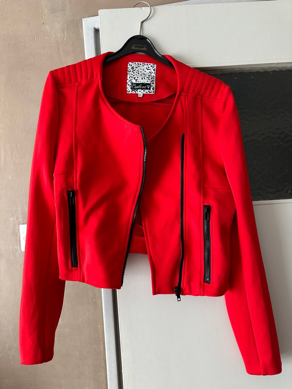 Rood jasje, Maat 38/40 (M), Ophalen of Verzenden, Zo goed als nieuw, Jasje