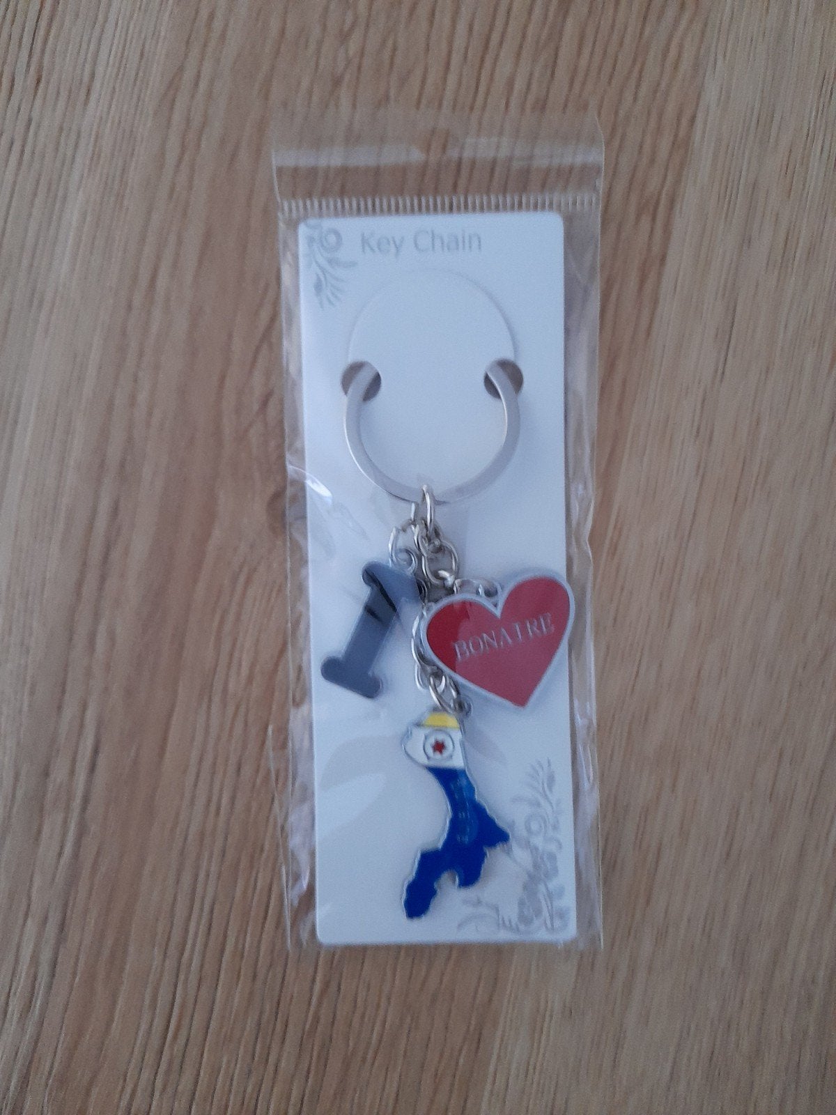 Sleutelhanger I love Bonaire, Ophalen of Verzenden, Nieuw, Stad of Land