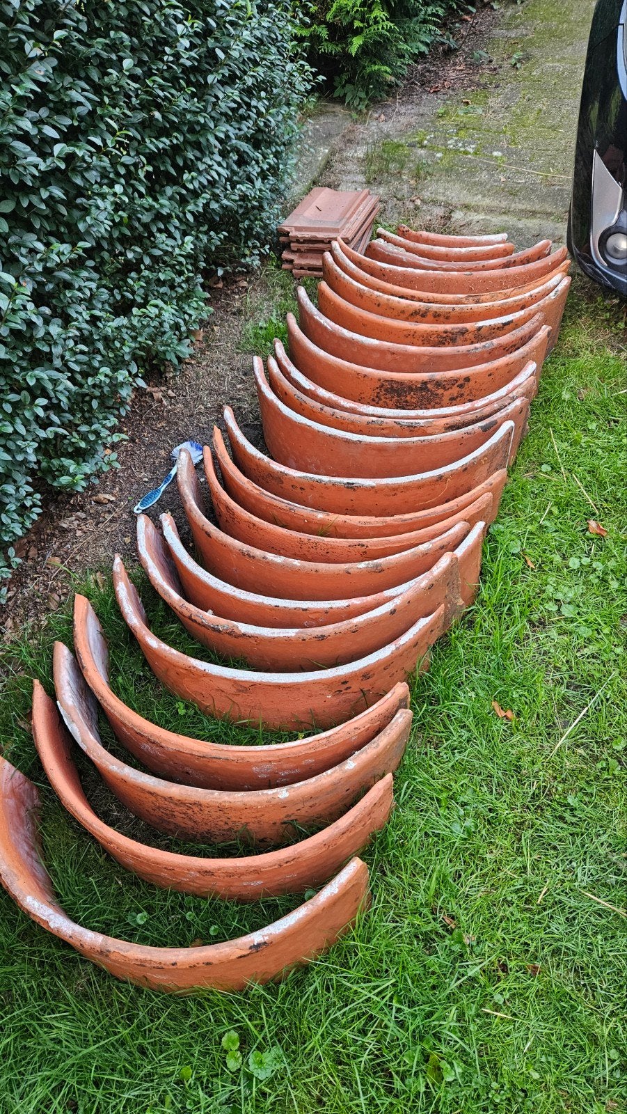 Gebruikte dakpannen. rietvorst, Ophalen, Gebruikt, Steen of Klei, 15 m² of meer