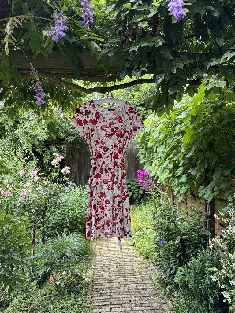 katoenen zomerjurk maat M, merk Lana, Kleding | Dames, Maat 38/40 (M), Meerkleurig, Ophalen of Verzenden, Zo goed als nieuw