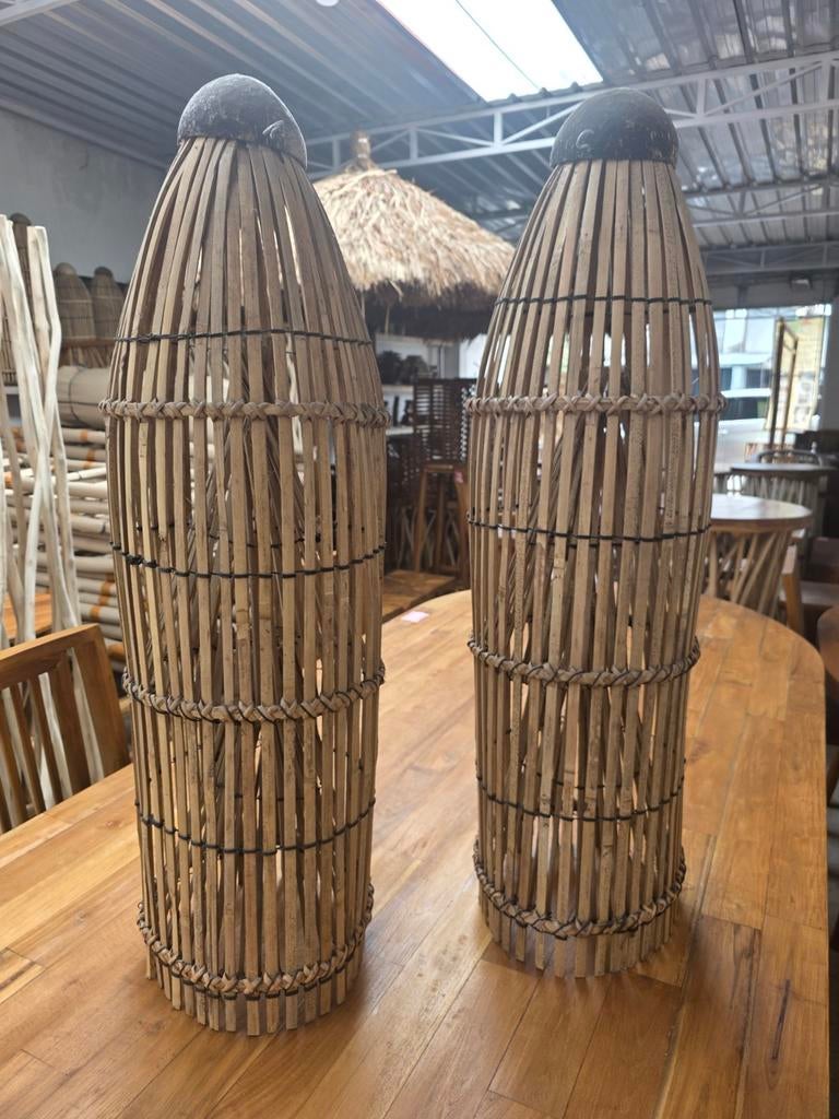 Visfuik Mand Decoratie - Diverse Hoogtes, Ophalen of Verzenden, Nieuw