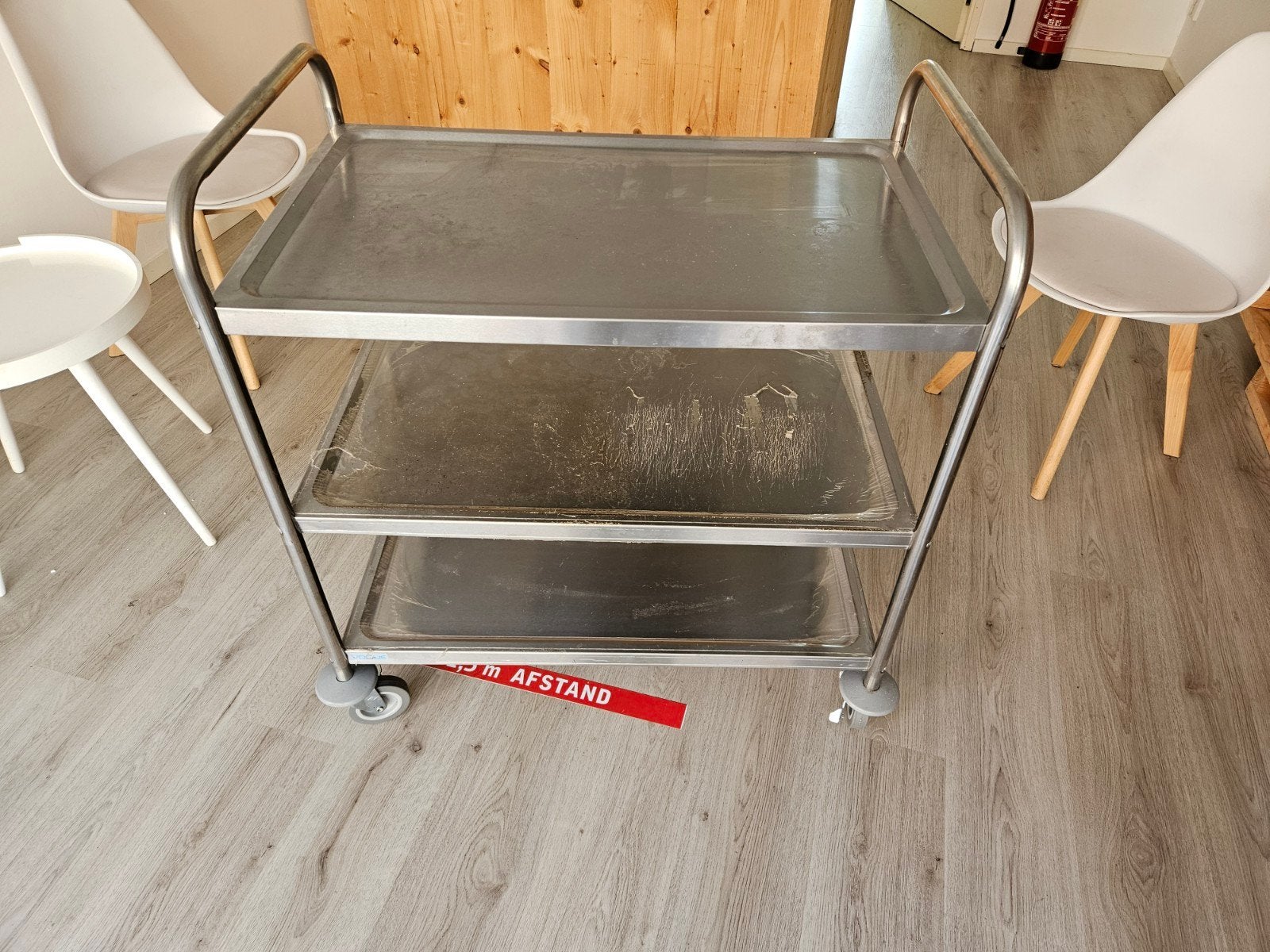 Vogue RVS Serveerwagen - 3 Niveaus, Ophalen of Verzenden