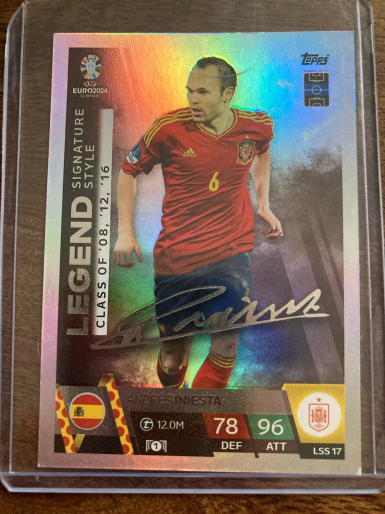 Ek 2024 match attack voetbalplaatje Iniesta, Ophalen, Plaatje